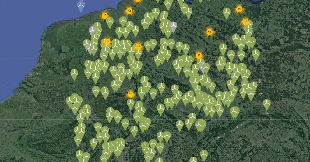 The new Google Maps in wind energy - WKA Map 